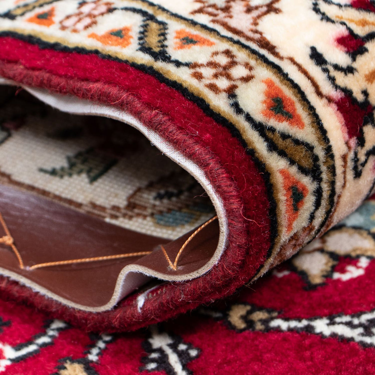 Runner Persisk matta - Tabriz - Royal - 390 x 87 cm - mörkröd