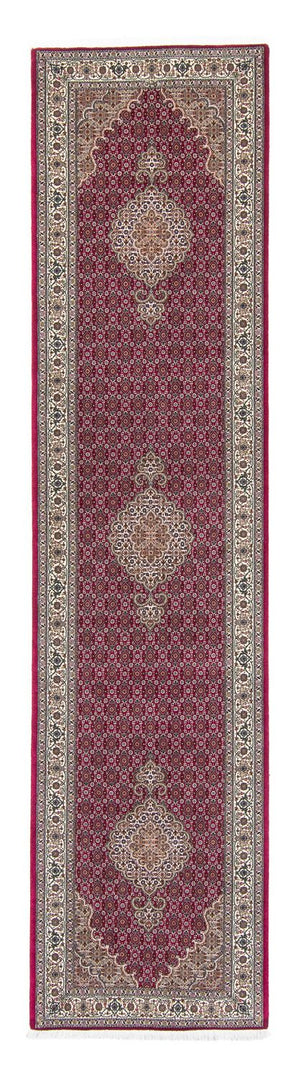 Runner Persisk matta - Tabriz - 343 x 82 cm - mörkröd