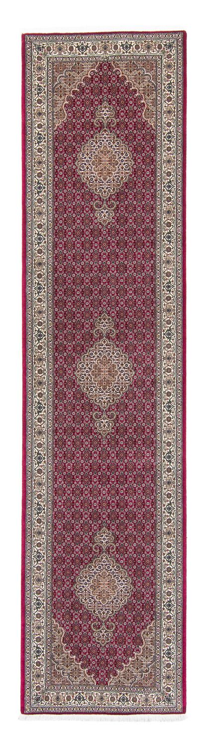 Runner Persisk matta - Tabriz - 343 x 82 cm - mörkröd
