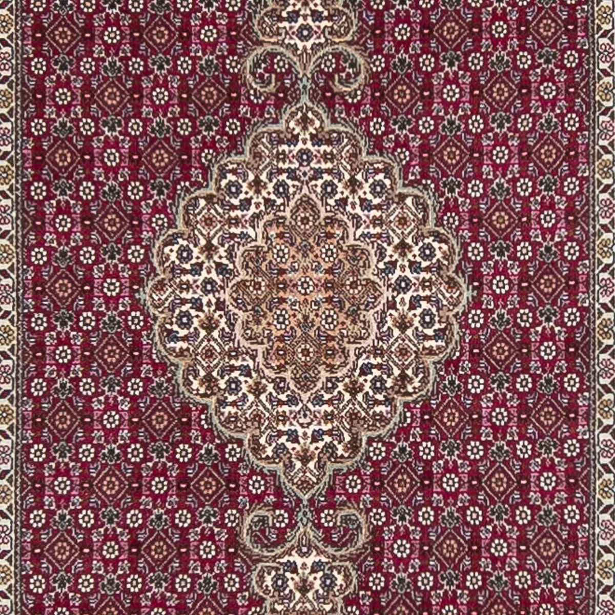 Runner Persisk matta - Tabriz - 343 x 82 cm - mörkröd