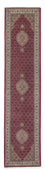 Runner Persisk matta - Tabriz - 343 x 81 cm - mörkröd