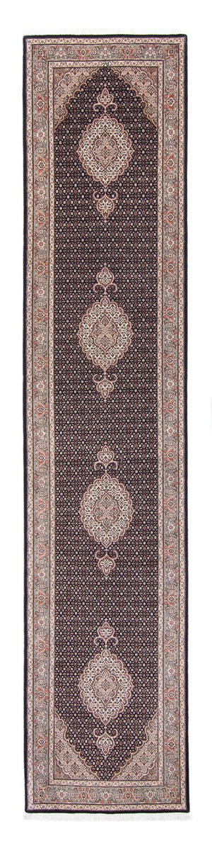 Runner Persisk matta - Tabriz - Royal - 391 x 82 cm - mörkblå