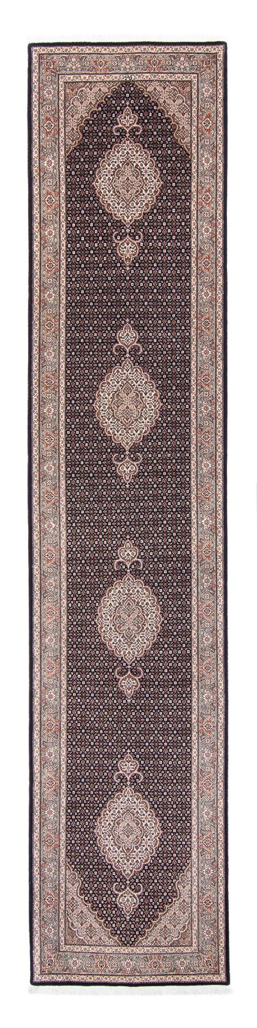 Runner Persisk matta - Tabriz - Royal - 391 x 82 cm - mörkblå
