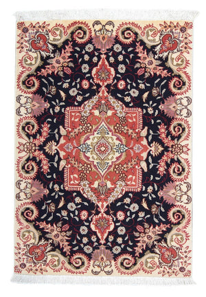 Persisk matta - Tabriz - Royal - 92 x 61 cm - mörkblå