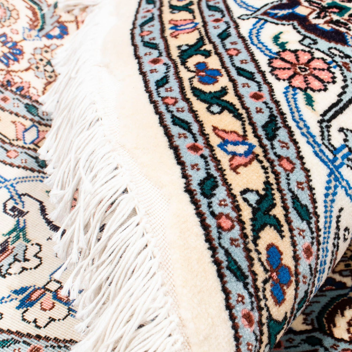 Persisk matta - Tabriz - Royal runt  - 150 x 150 cm - beige