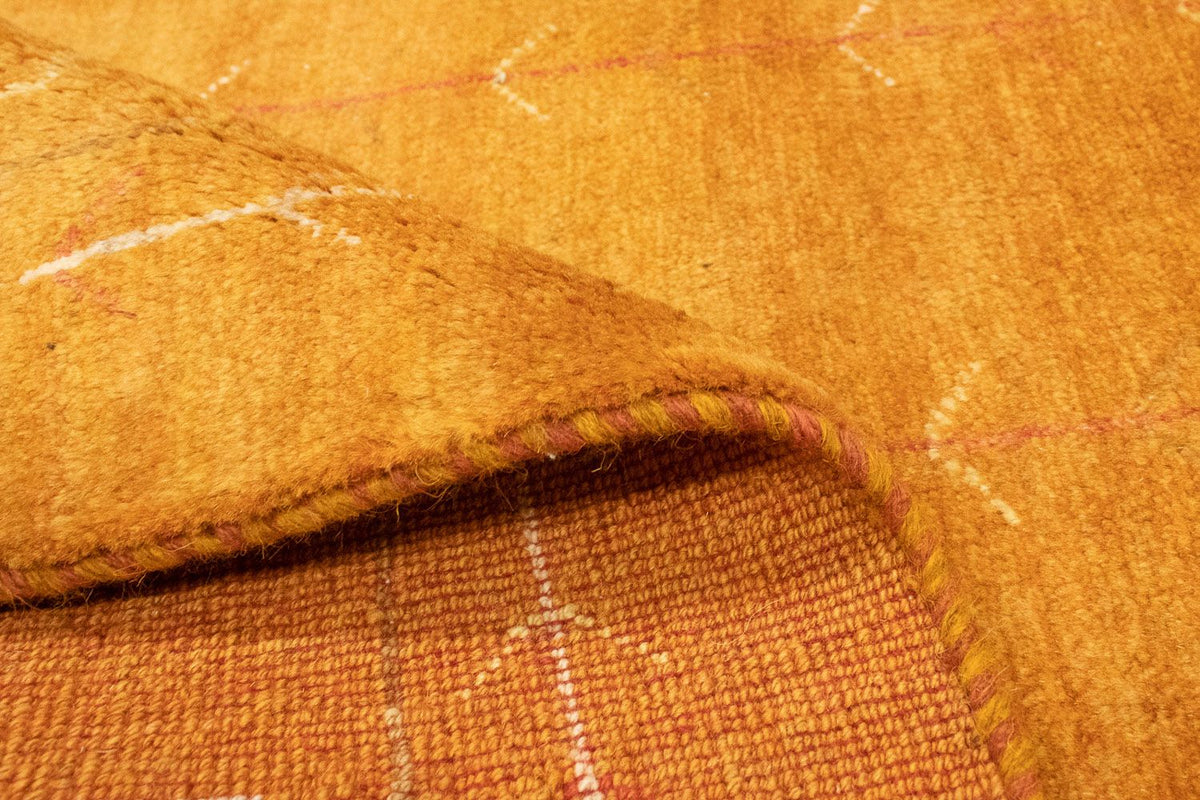 Gabbeh-matta - persisk - 193 x 151 cm - guld