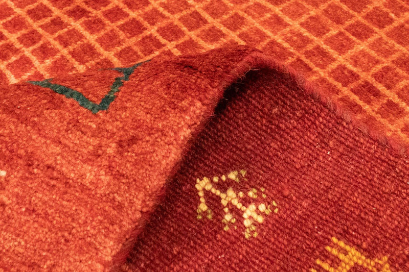 Gabbeh-matta - persisk - 232 x 170 cm - röd