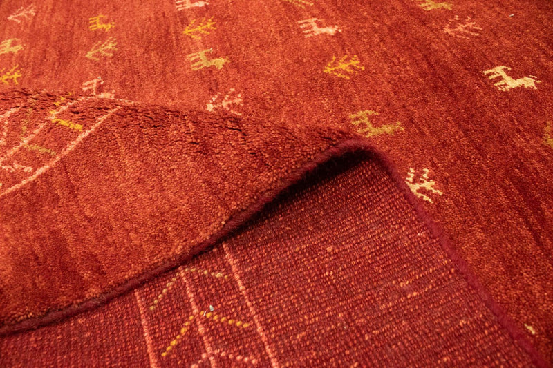 Gabbeh-matta - persisk - 240 x 168 cm - röd