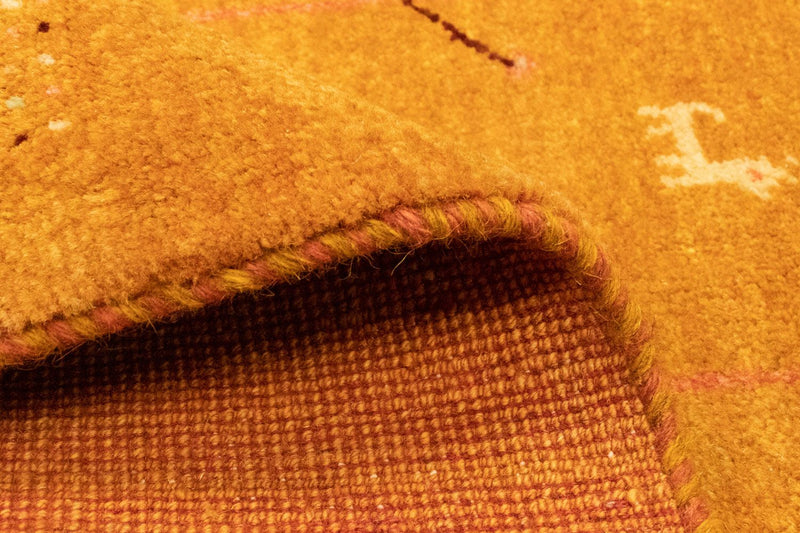 Gabbeh-matta - persisk - 130 x 81 cm - guld