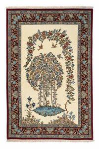 Persisk matta - Ghom - 205 x 135 cm - beige