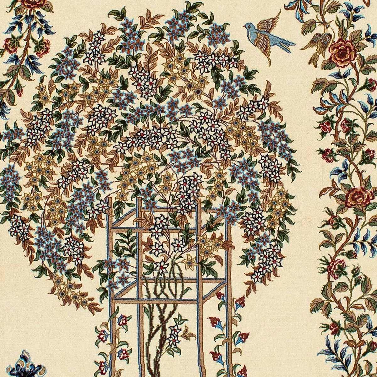 Persisk matta - Ghom - 205 x 135 cm - beige