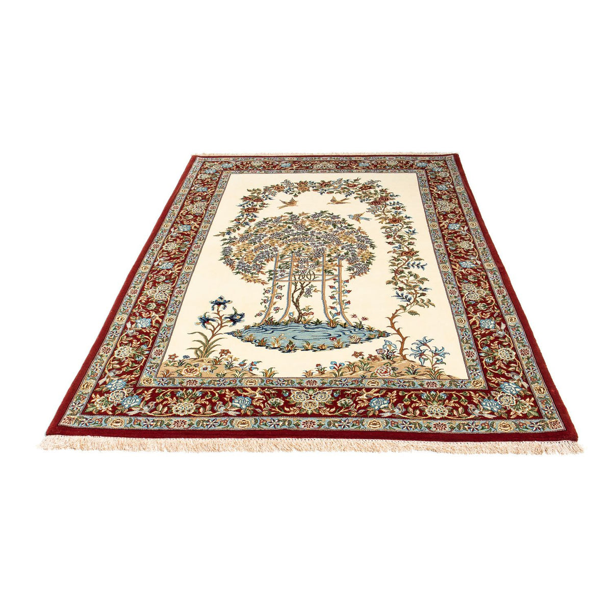 Persisk matta - Ghom - 205 x 135 cm - beige