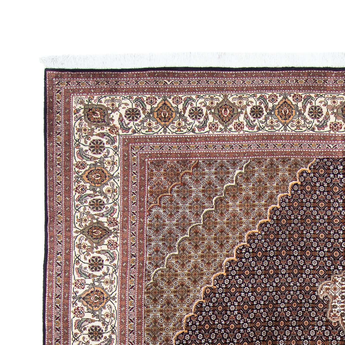 Persisk matta - Tabriz - 295 x 200 cm - mörkblå