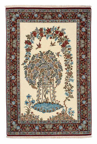 Persisk matta - Ghom - 207 x 133 cm - beige