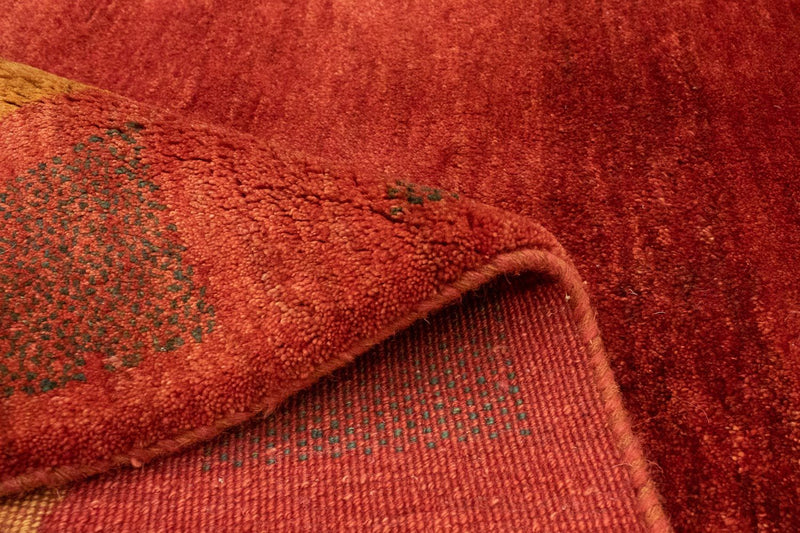 Gabbeh-matta - persisk - 198 x 147 cm - röd