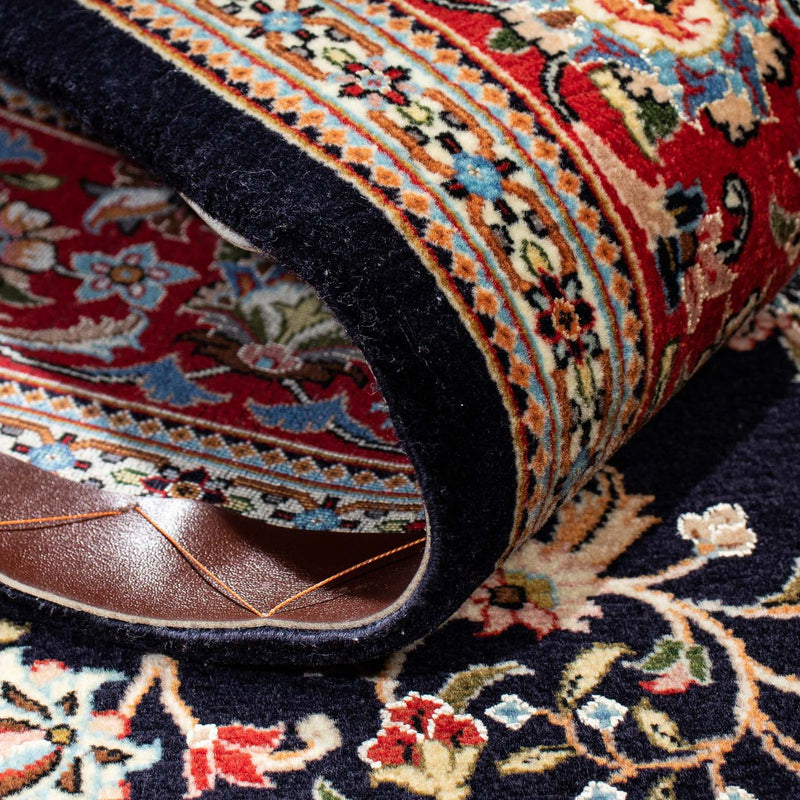 Persisk matta - Ghom - 210 x 140 cm - mörkblå