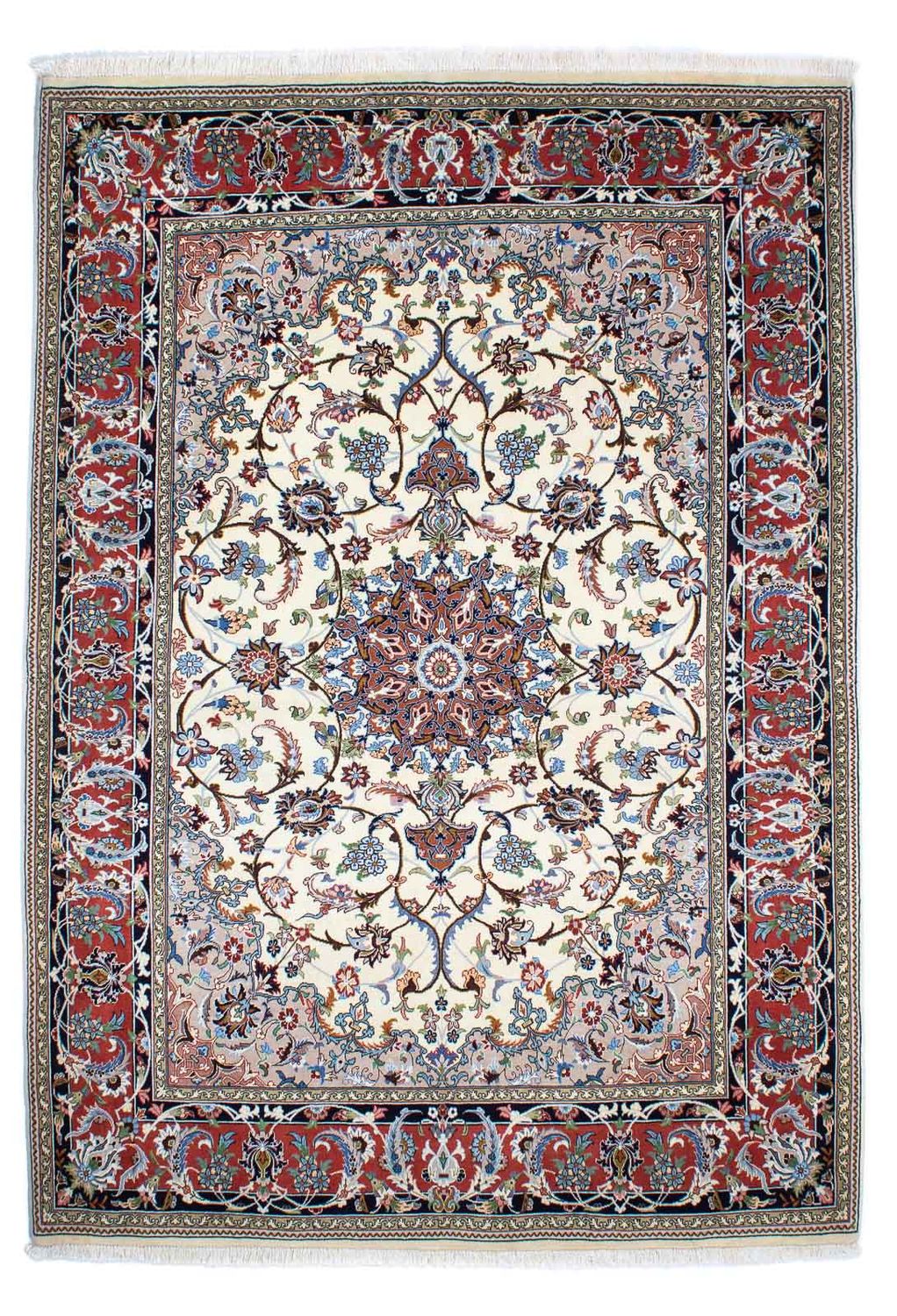 Persisk matta - Ghom - 253 x 180 cm - beige