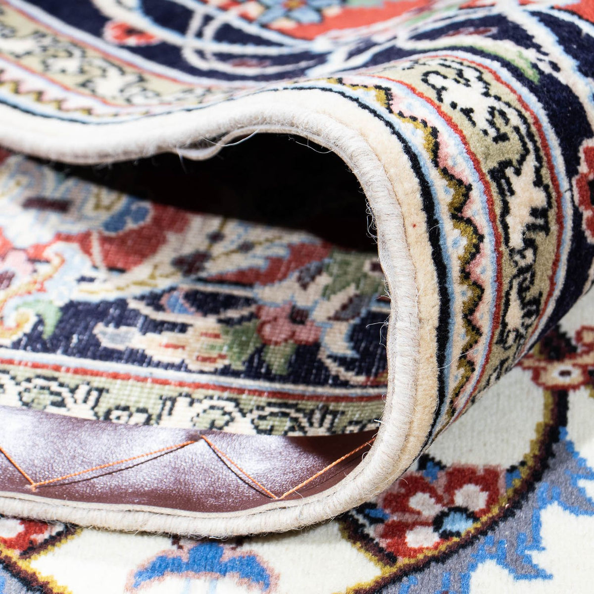 Persisk matta - Ghom - 253 x 180 cm - beige