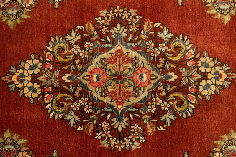 Persisk matta - Ghom - 144 x 100 cm - rost