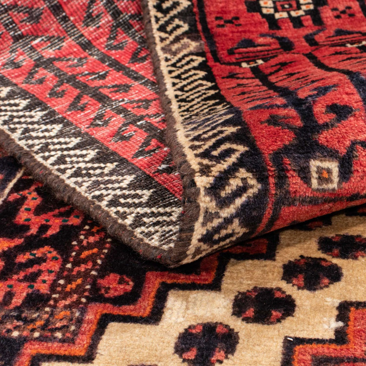 Runner Baluch-matta - 238 x 100 cm - ljusröd