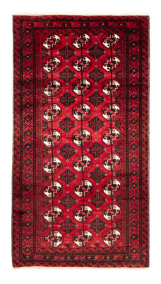 Runner Baluch-matta - 202 x 110 cm - mörkröd