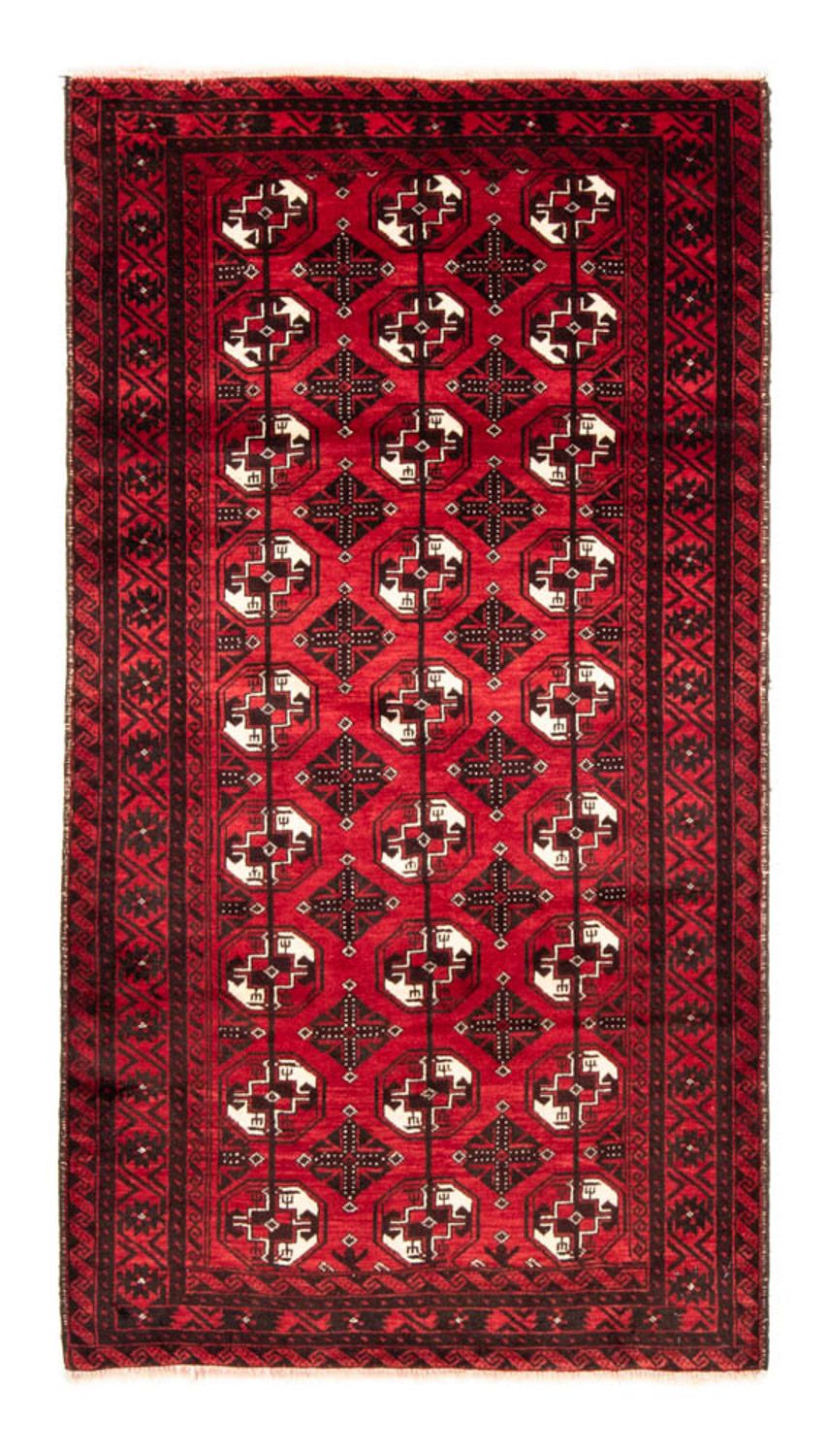 Runner Baluch-matta - 202 x 110 cm - mörkröd