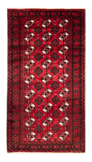 Runner Baluch-matta - 202 x 110 cm - mörkröd