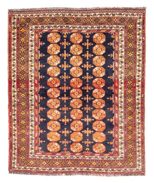 Baluch-matta kvadrat  - 174 x 139 cm - mörkblå