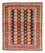 Baluch-matta kvadrat  - 174 x 139 cm - mörkblå