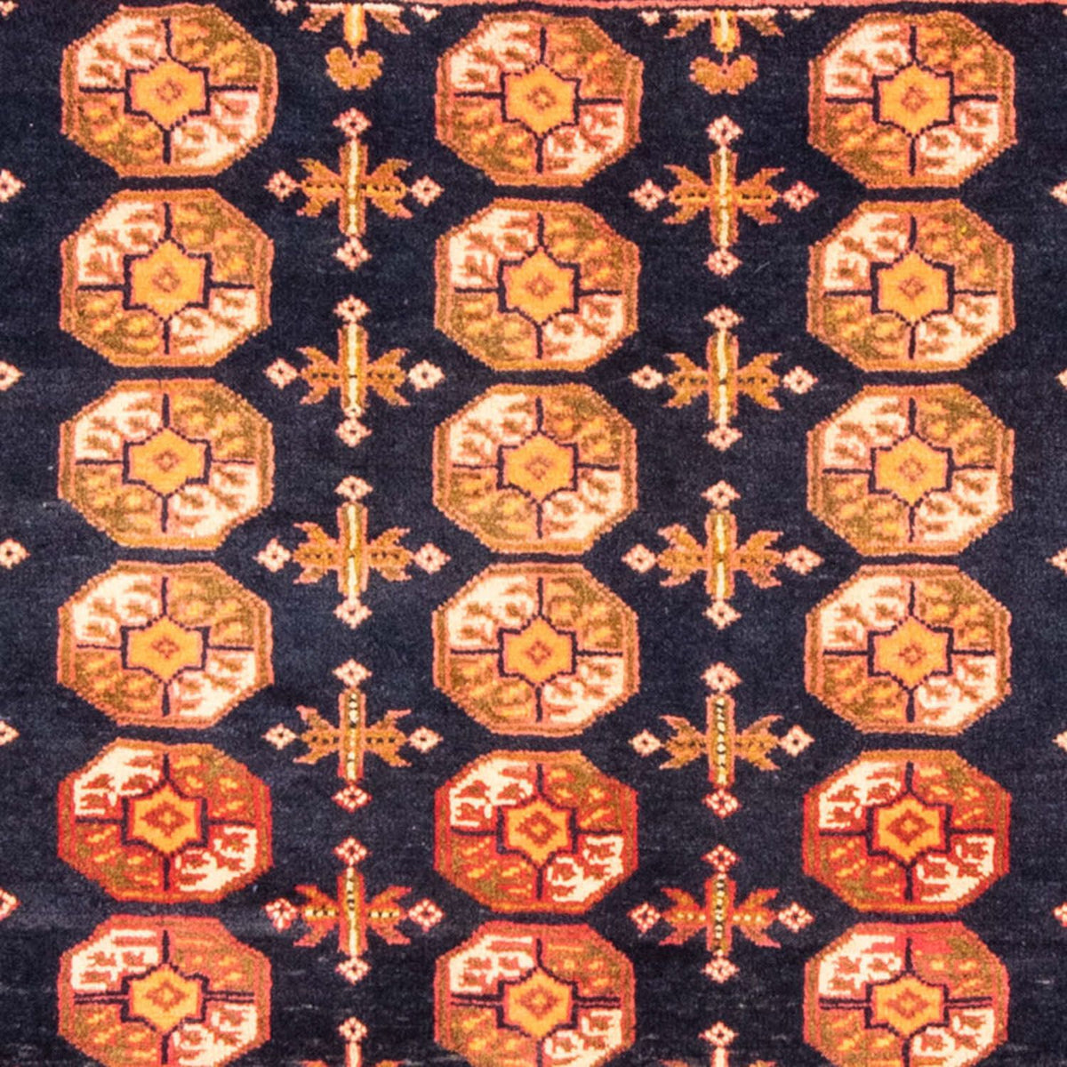 Baluch-matta kvadrat  - 174 x 139 cm - mörkblå