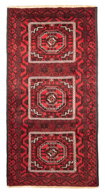 Runner Baluch-matta - 222 x 112 cm - röd