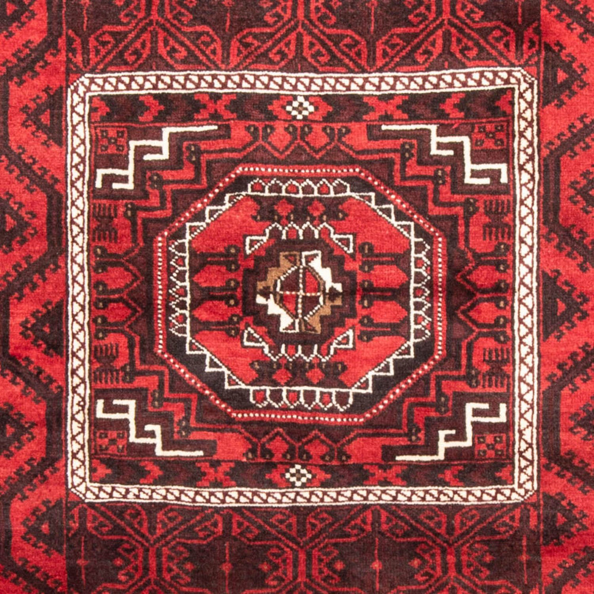 Runner Baluch-matta - 222 x 112 cm - röd