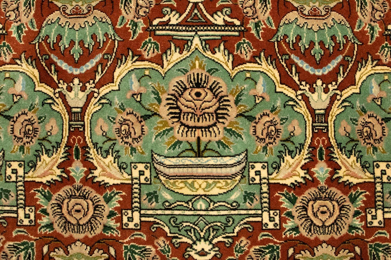 Persisk matta - Ghom - 160 x 112 cm - rost