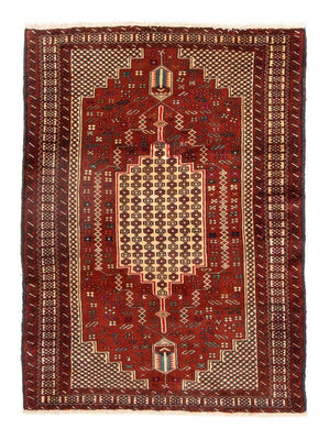 Baluch-matta kvadrat  - 174 x 133 cm - röd