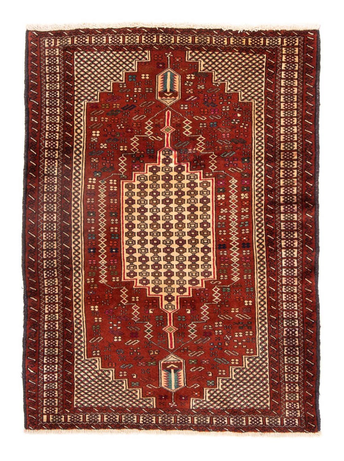 Baluch-matta kvadrat  - 174 x 133 cm - röd
