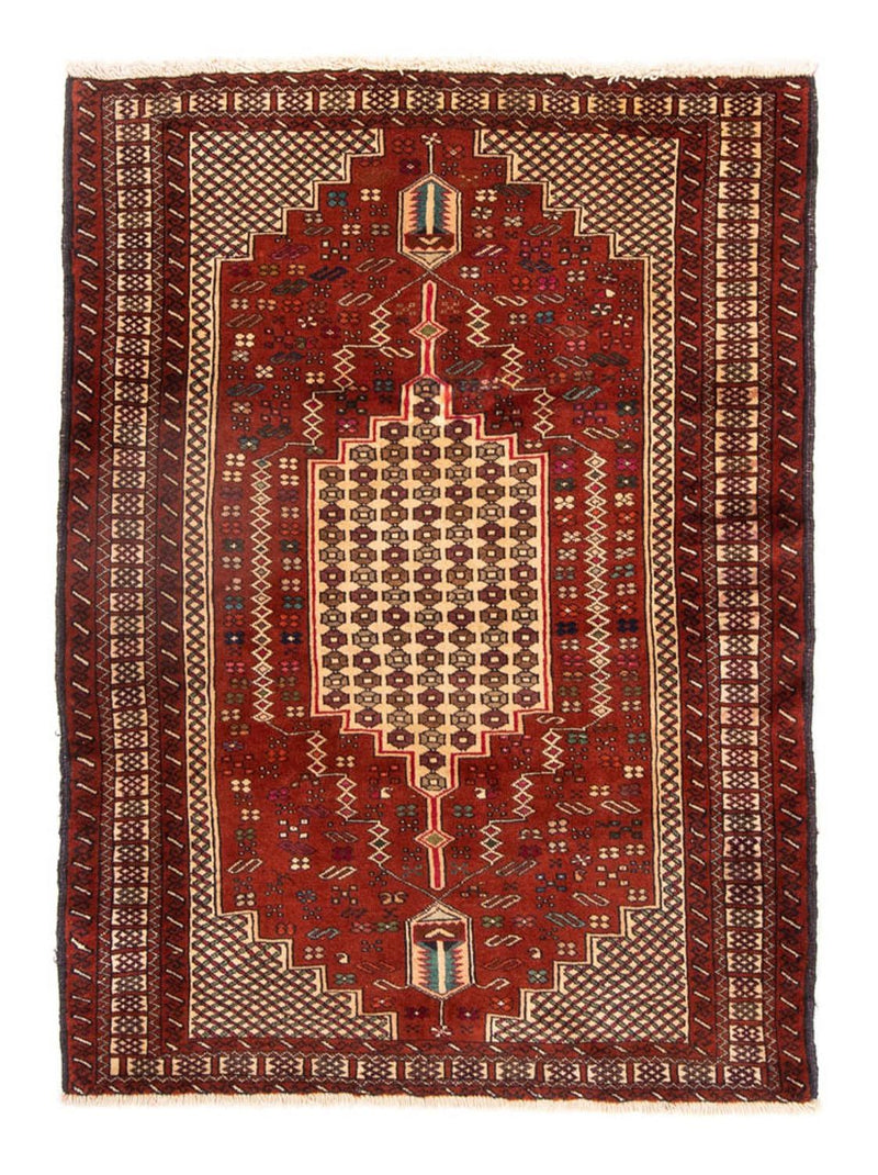 Baluch-matta kvadrat  - 174 x 133 cm - röd