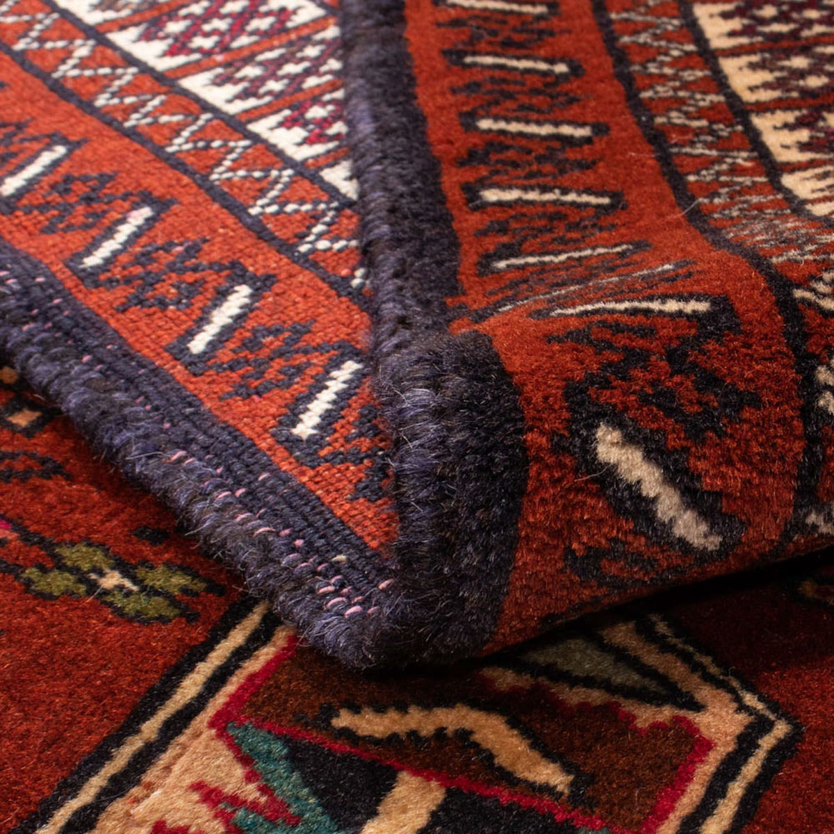 Baluch-matta kvadrat  - 174 x 133 cm - röd