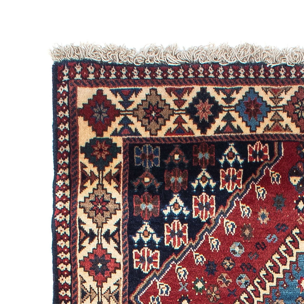 Runner Persisk matta - Nomadic - 210 x 83 cm - mörkröd