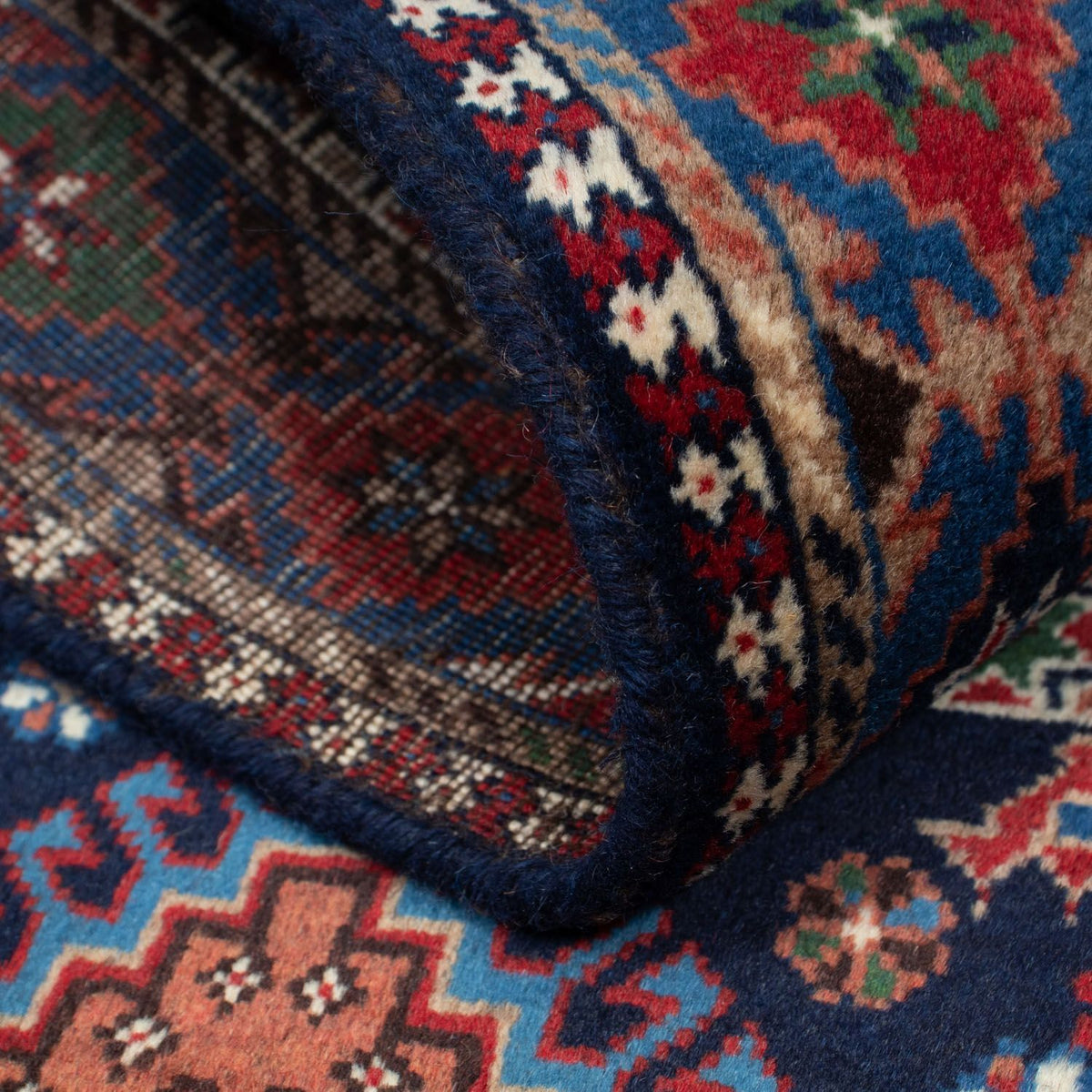 Persisk matta - Nomadic - 152 x 102 cm - mörkblå