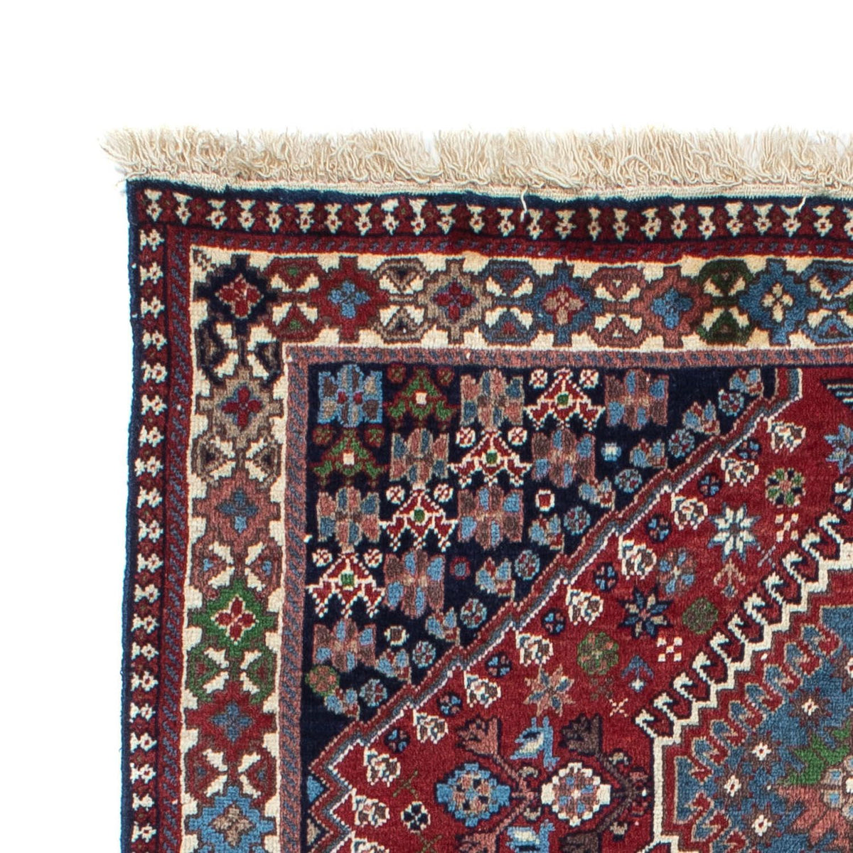 Persisk matta - Nomadic - 145 x 97 cm - mörkröd