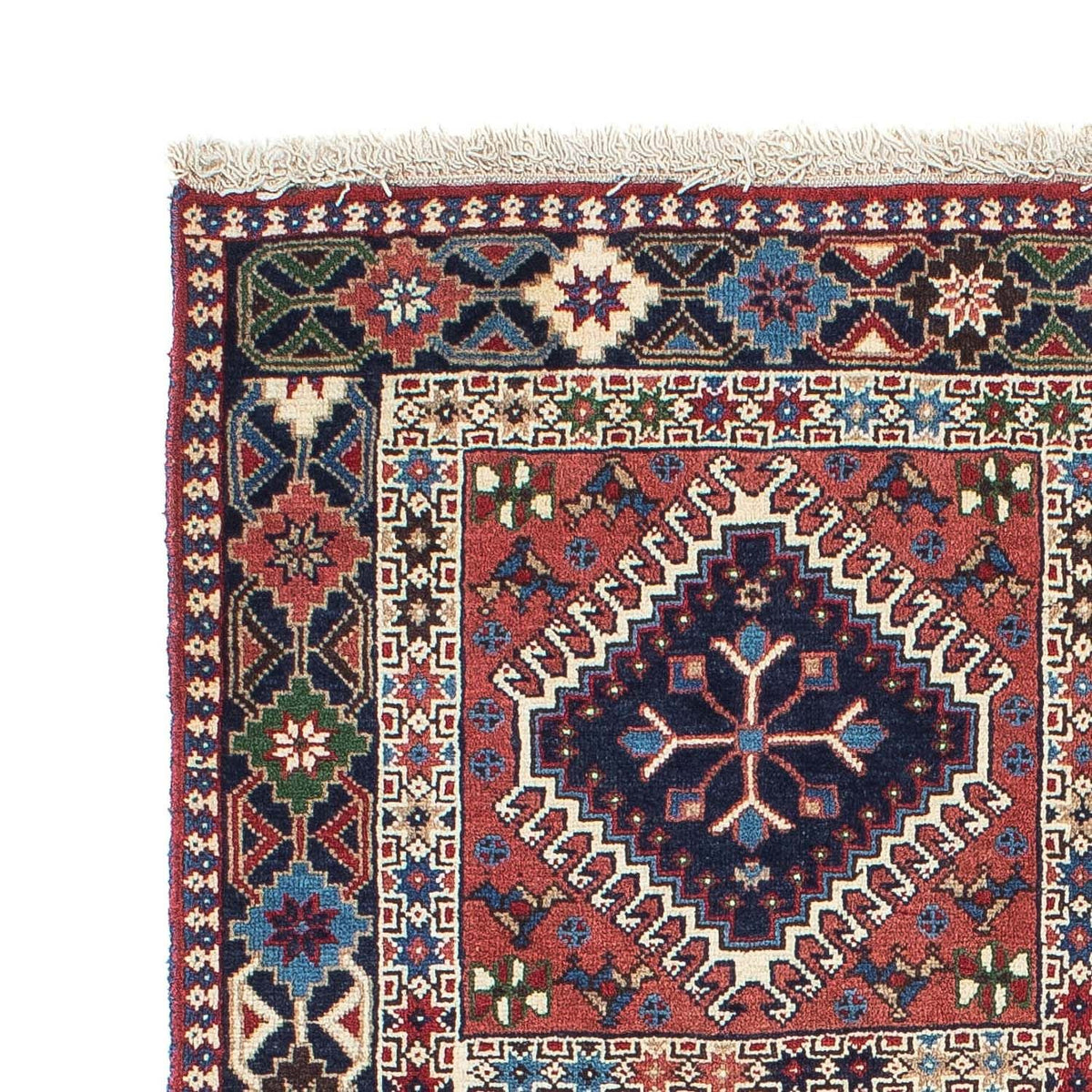 Persisk matta - Nomadic - 140 x 100 cm - ljusröd