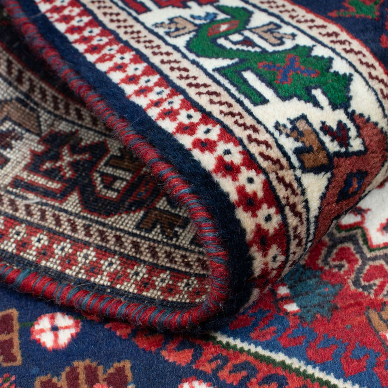 Persisk matta - Nomadic - 149 x 105 cm - mörkröd