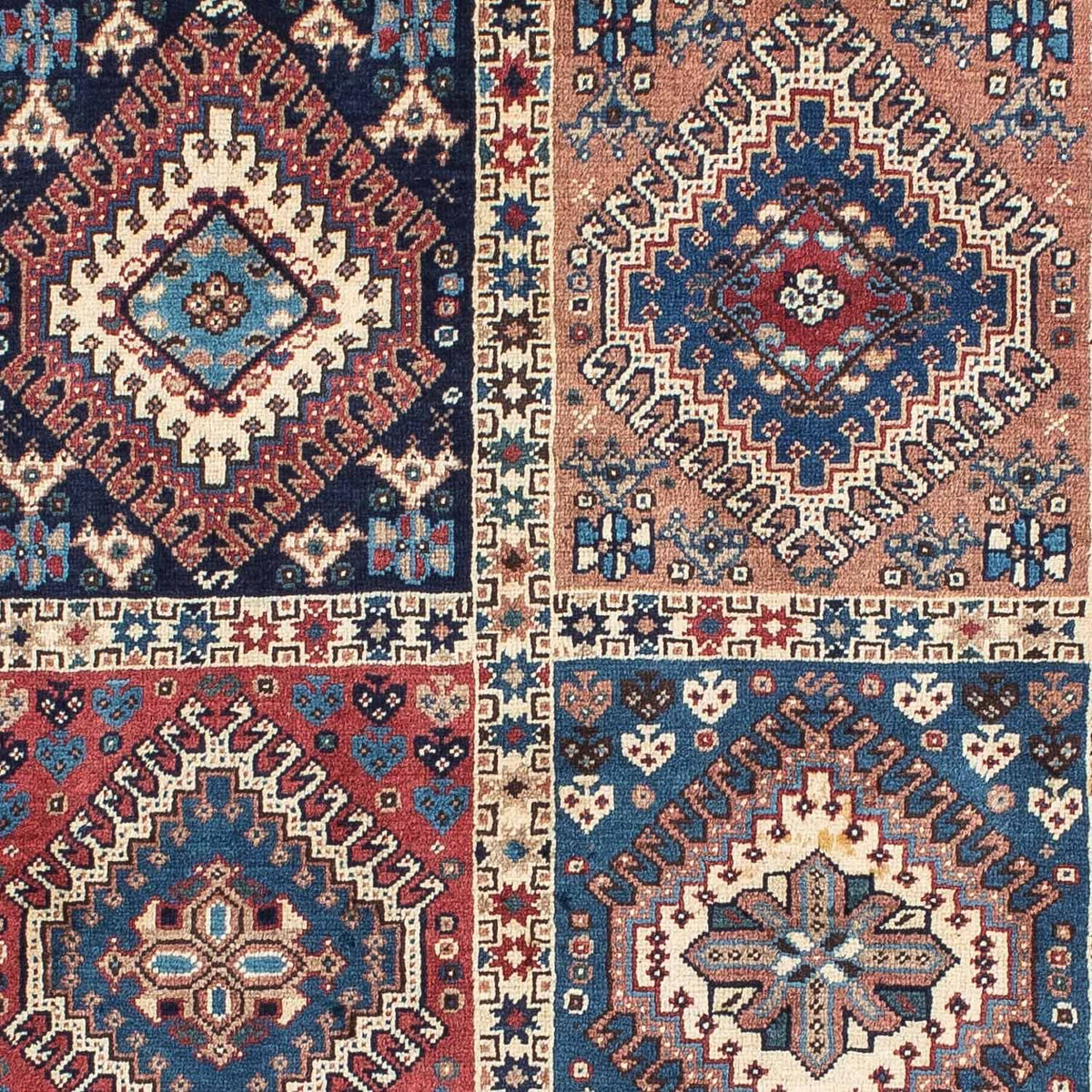 Persisk matta - Nomadic - 140 x 100 cm - mörkblå