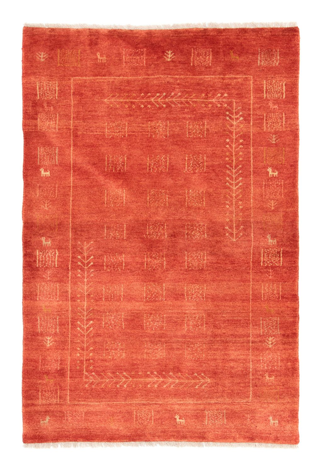 Gabbeh-matta - persisk - 183 x 119 cm - röd