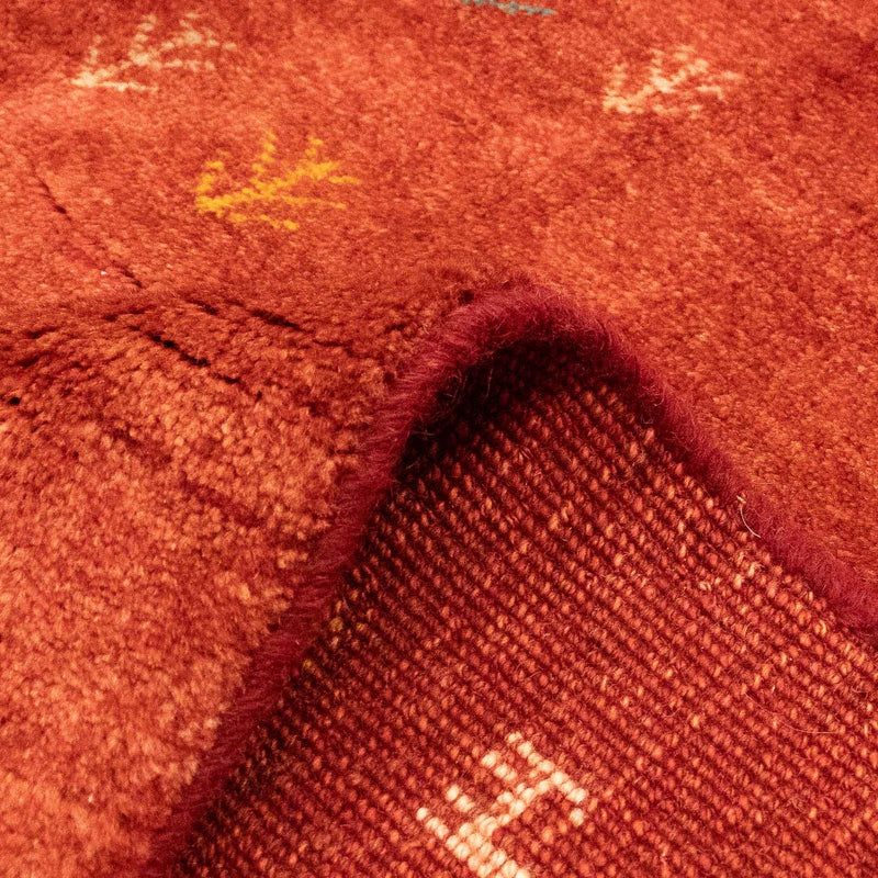 Gabbeh-matta - persisk - 225 x 171 cm - mörkröd