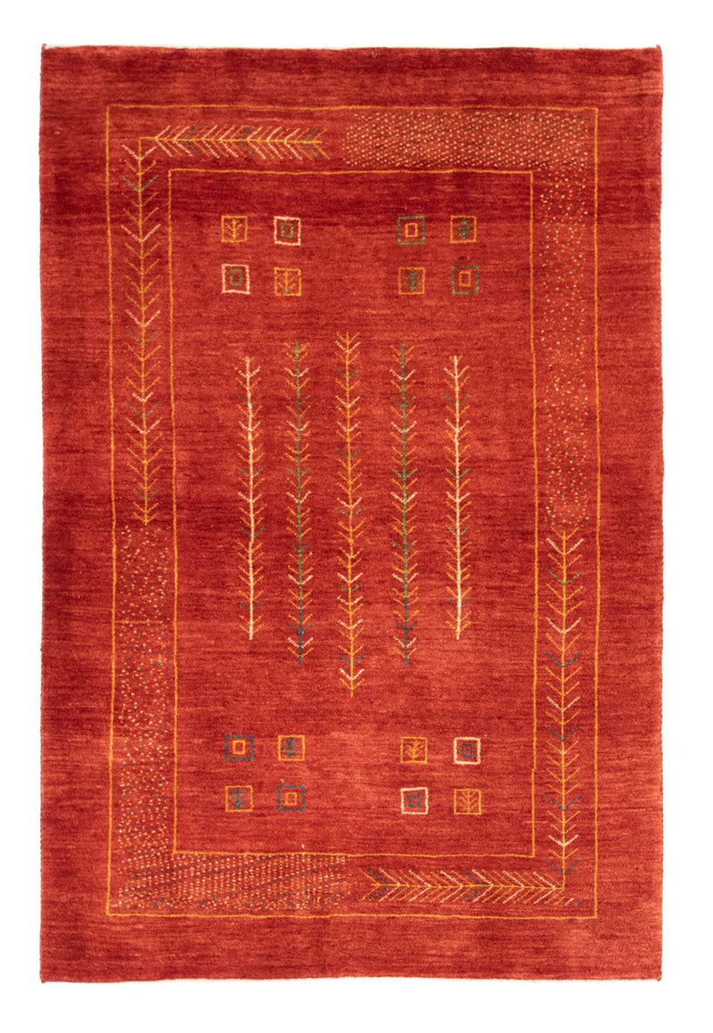 Gabbeh-matta - persisk - 180 x 124 cm - röd