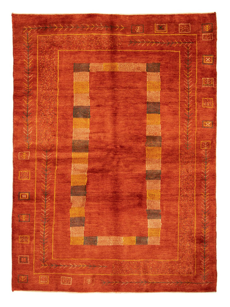 Gabbeh-matta - persisk - 231 x 168 cm - röd