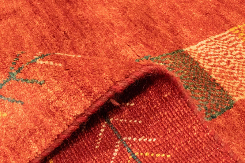 Gabbeh-matta - persisk - 231 x 168 cm - röd