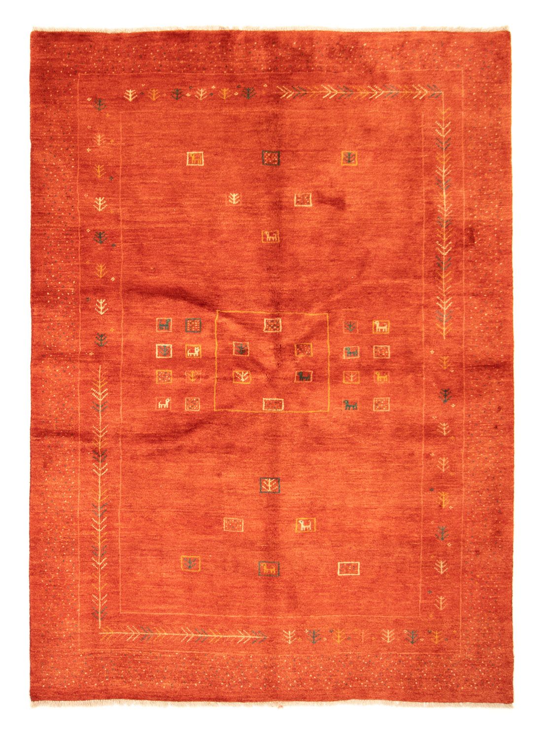 Gabbeh-matta - persisk - 235 x 172 cm - röd