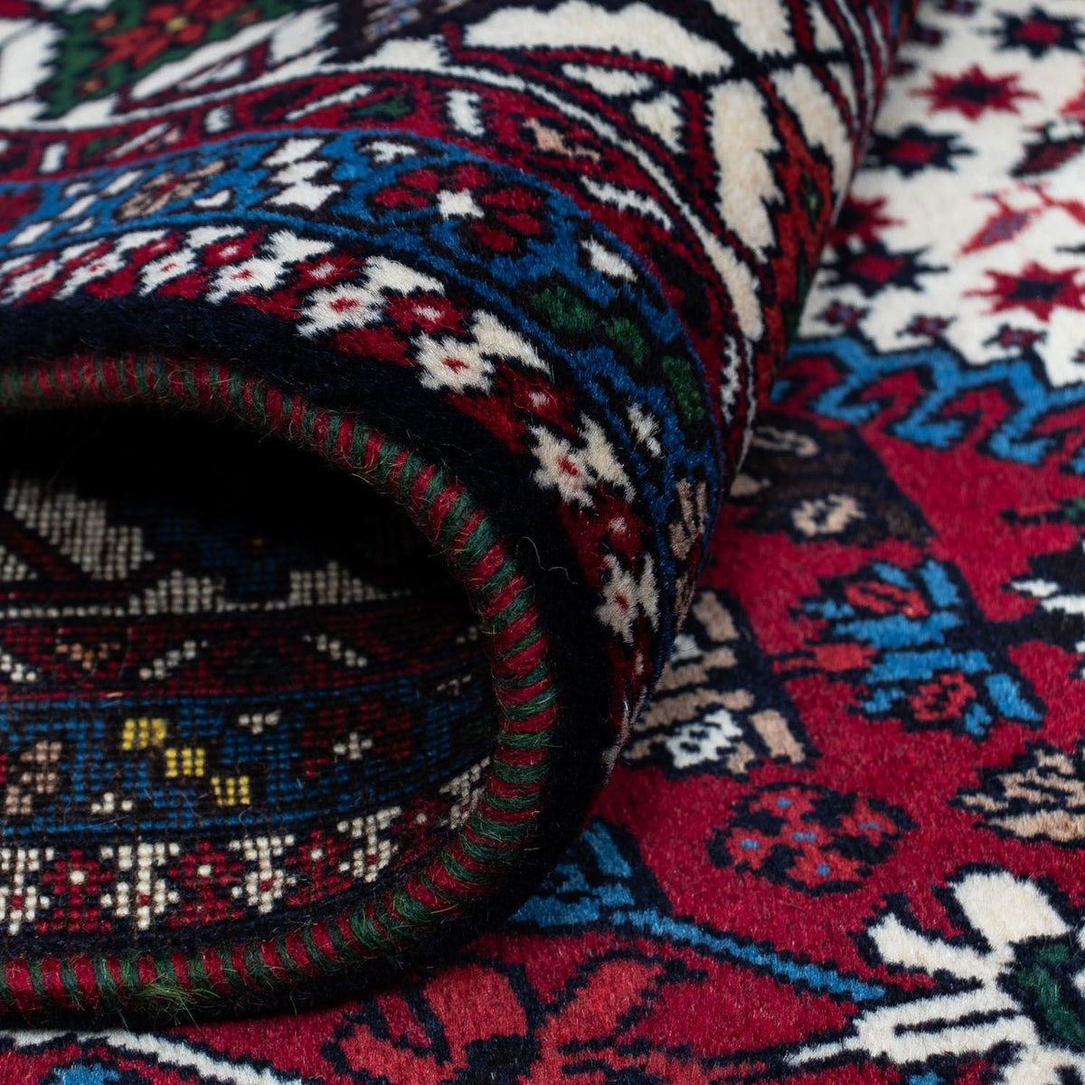 Persisk matta - Nomadic - 296 x 200 cm - mörkröd